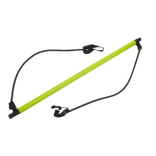 Portable Pilates Bar and Resistance Band - Green