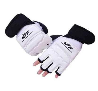 Children Karate Boxing Gloves - New white Medium 17 CM