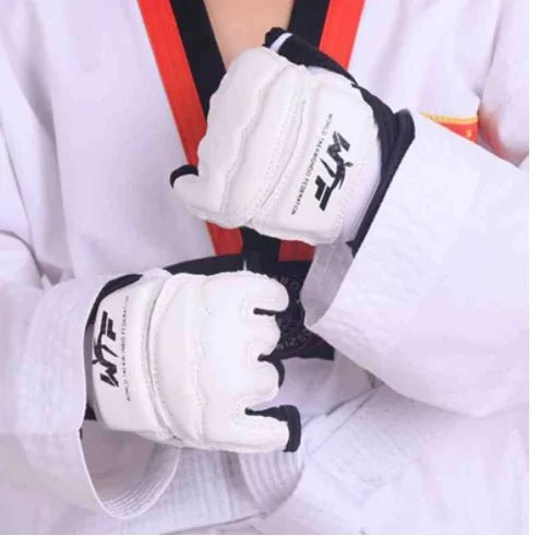 Children Karate Boxing Gloves - Black Extra Small 3 - 6 Years