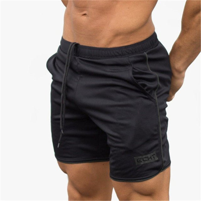 Men Gym Shorts - Black M