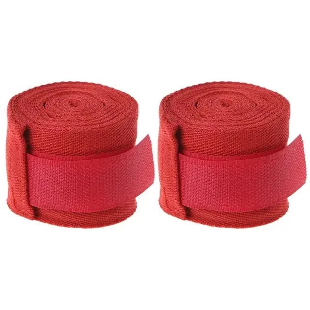 Training Boxing Bandages In Cotton - Red 2.5 Meters