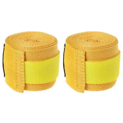 Training Boxing Bandages In Cotton - Yellow 2.5 Meters