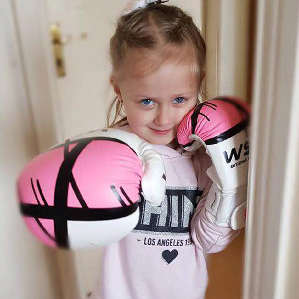 Adults Kick Boxing Gloves - Pink 4 OZ