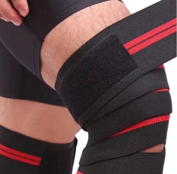 Fitness Pressurized Straps - Black Red 2 cm x 8 cm