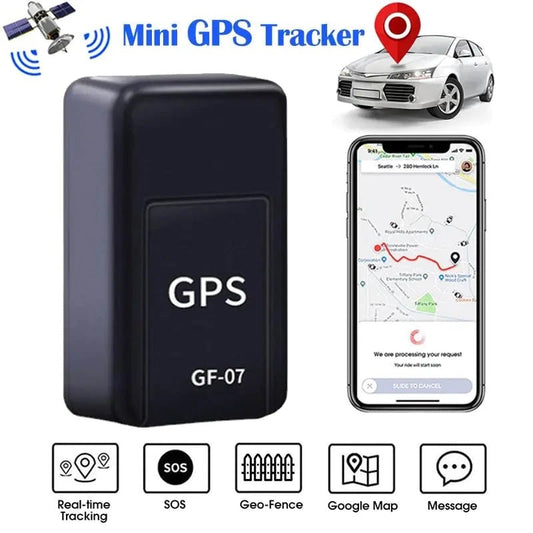 Mini GPS Car Tracker - GF - 07 Black 1 Piece Pinoleros LLC