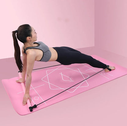 Portable Pilates Bar and Resistance Band - Yellow