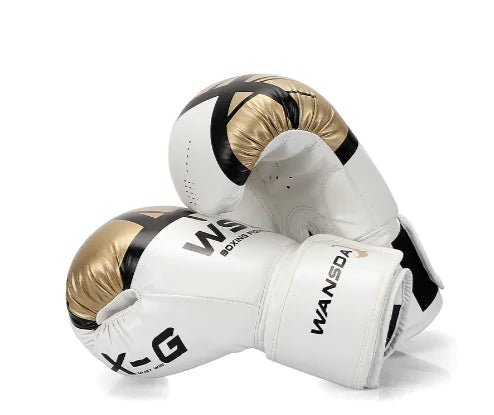 Adults Kick Boxing Gloves - Gold 4 OZ