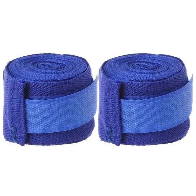 Training Boxing Bandages In Cotton - Blue 2.5 Meters