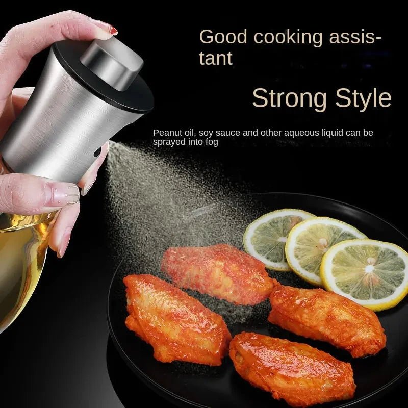 Cooking Spray Bottle For Oil - Silver Cap 220ML Send Funnel