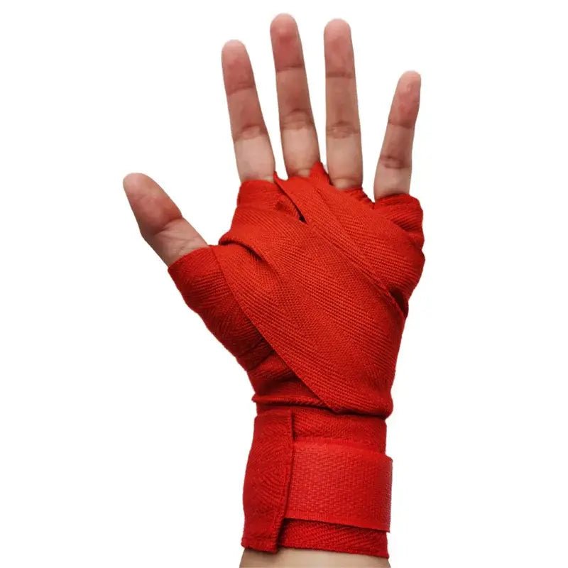 Training Boxing Bandages In Cotton - Red 2.5 Meters