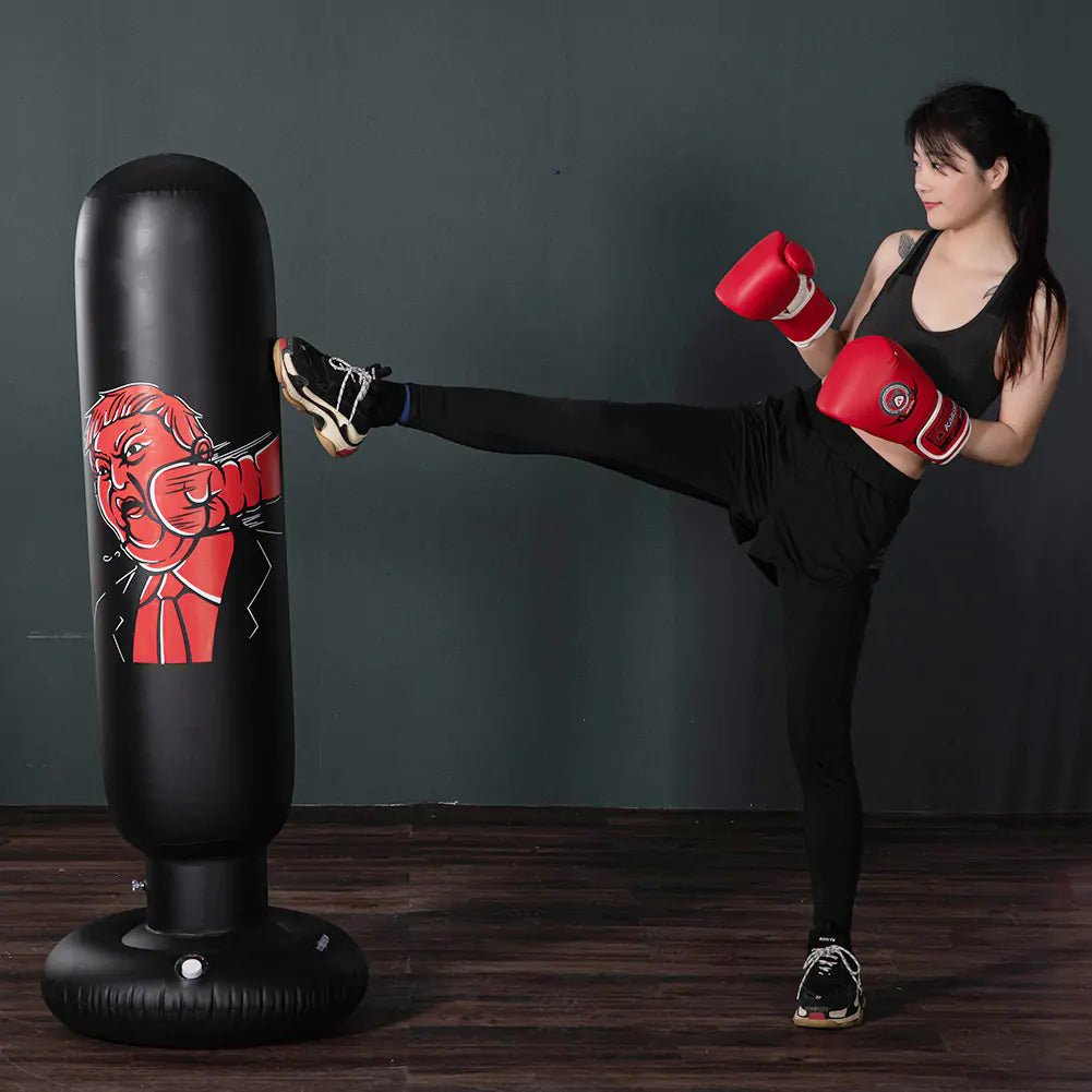 Inflatable Boxing Bag - 1.5M Silver