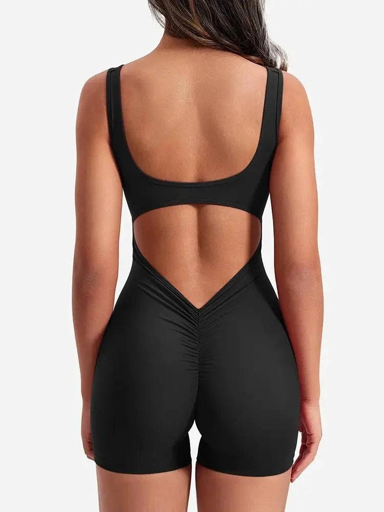 Fitness Jumsuits Sportswear - Black Small